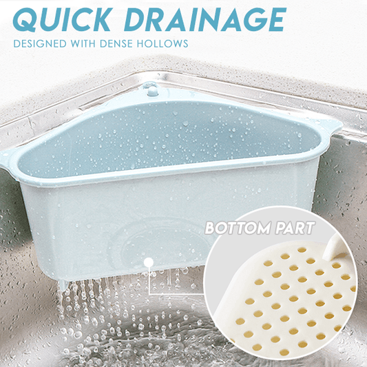 Triangular Sink Drain Shelf