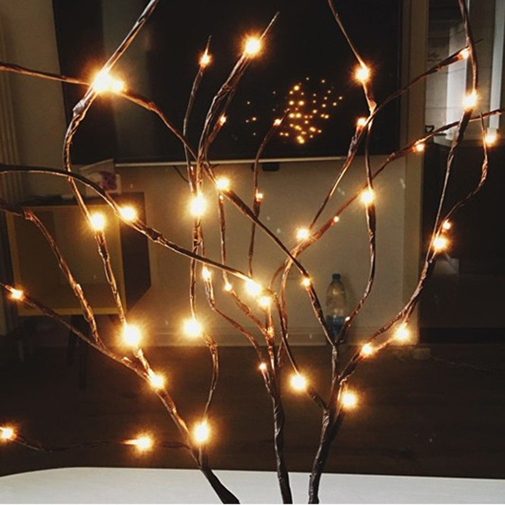 Led twig lights holiday lights branches Christmas ornaments