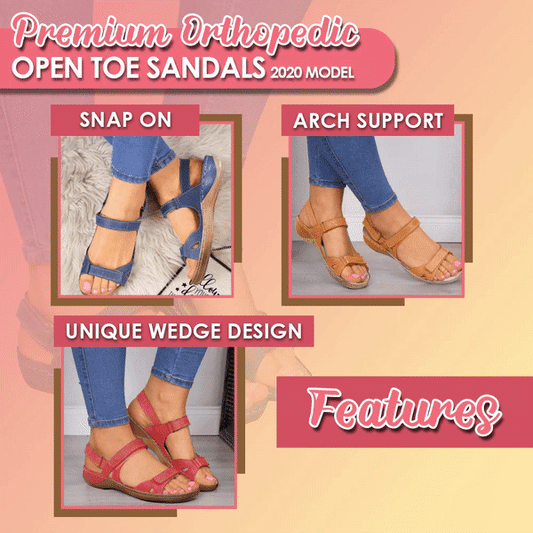 ⭐$19.99 Last 2DAYS⭐Premium Orthopaedic Open Toe Sandals - 2020 MODEL