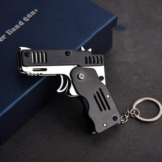 Mini Folding Rubber Band Gun Toy Keychain(🎁BFCM 65% OFF)
