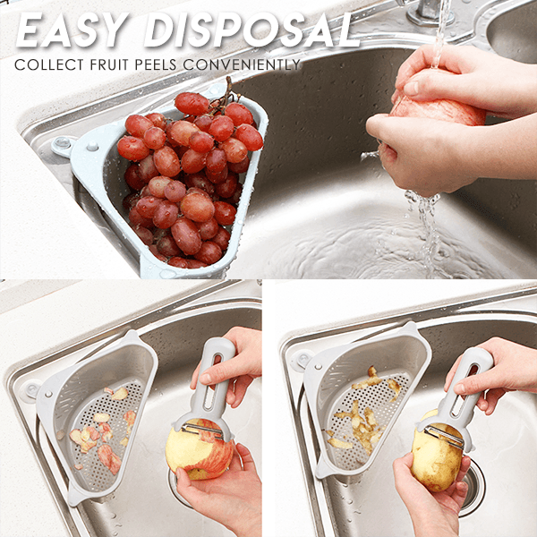 Triangular Sink Drain Shelf