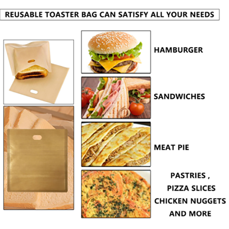 Toaster Bags for Grilled Cheese Sandwiches