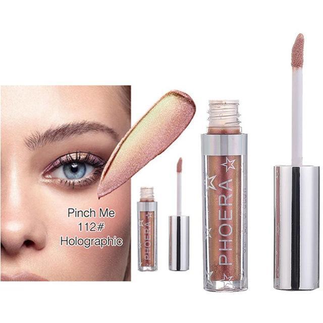 PHOERA 12 Color Metals Glitter and Glow Liquid Eyeshadow