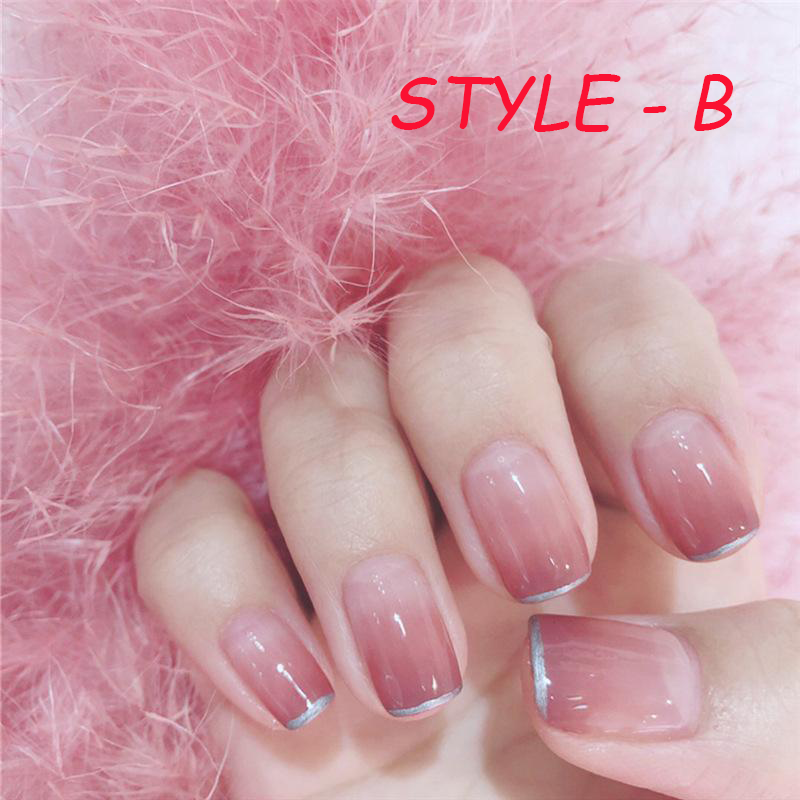 【HAPPY EASTER SALE - 2 FOR 1 ! 🔥ONLY $7.45 EACH ! 🔥】French Manicure Ready-to-wear Gel Manicure