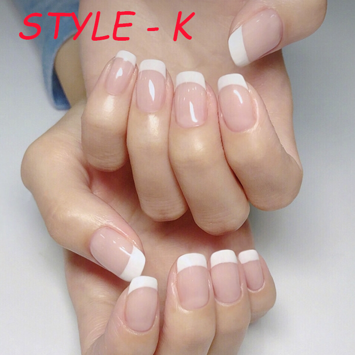 【HAPPY EASTER SALE - 2 FOR 1 ! 🔥ONLY $7.45 EACH ! 🔥】French Manicure Ready-to-wear Gel Manicure