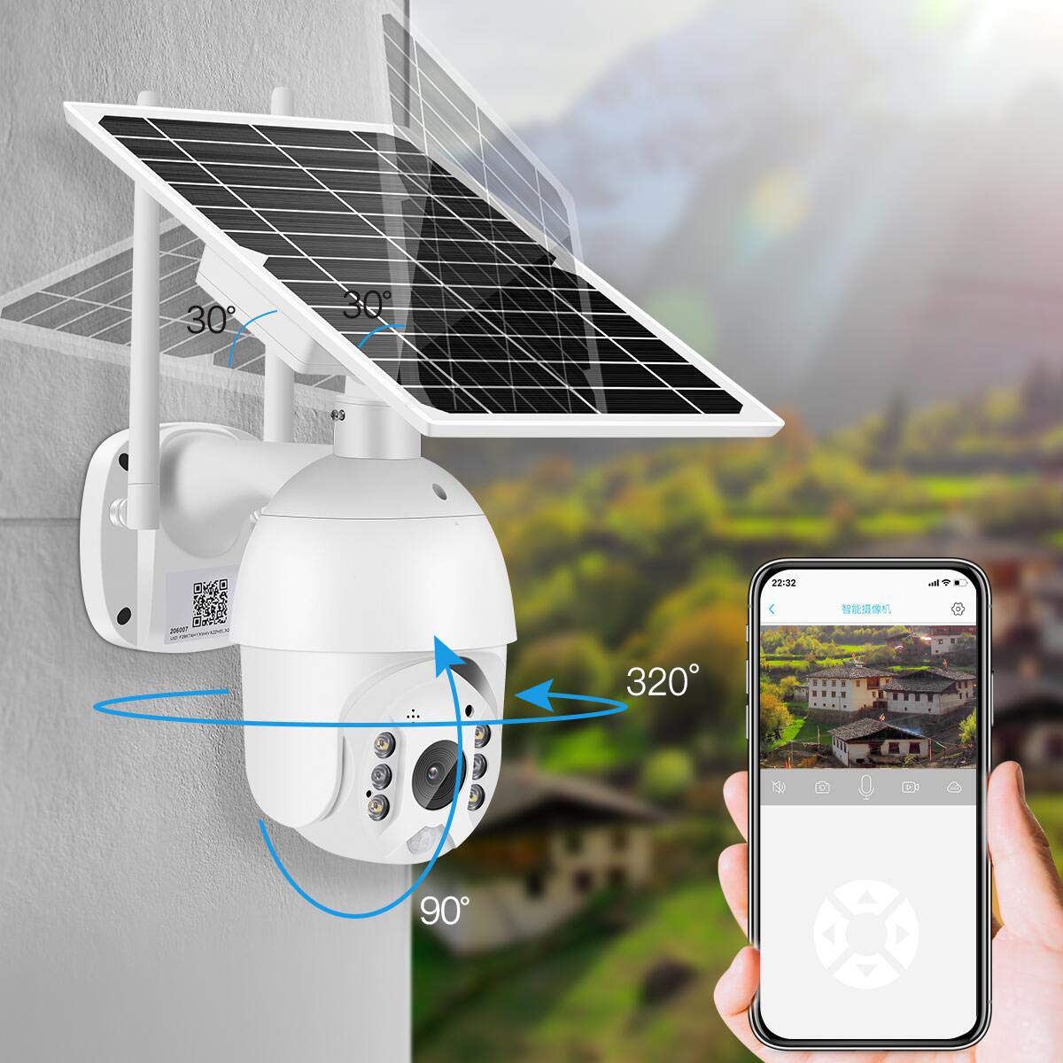 🔥Only 26 left-2022 New Year Promotion &Vip Shipping🔥Solar Powered Wireless Outdoor Waterproof Camera&Ultra High Speed Card