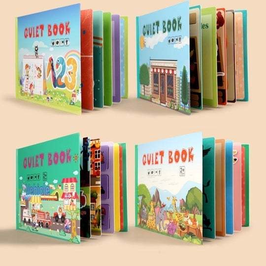 Montessori Busy Book for Kids to Develop Learning Skills