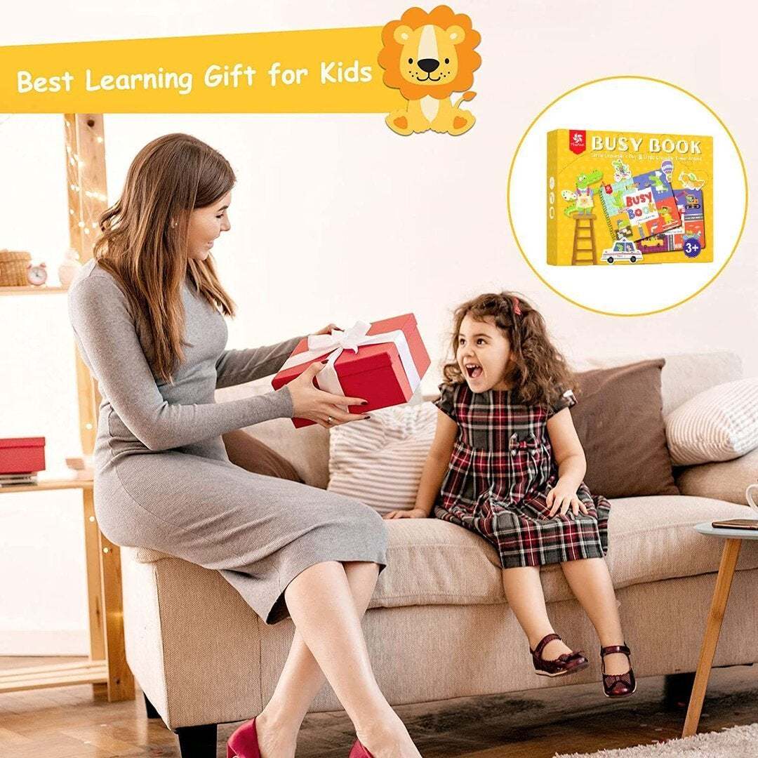 Montessori Busy Book for Kids to Develop Learning Skills