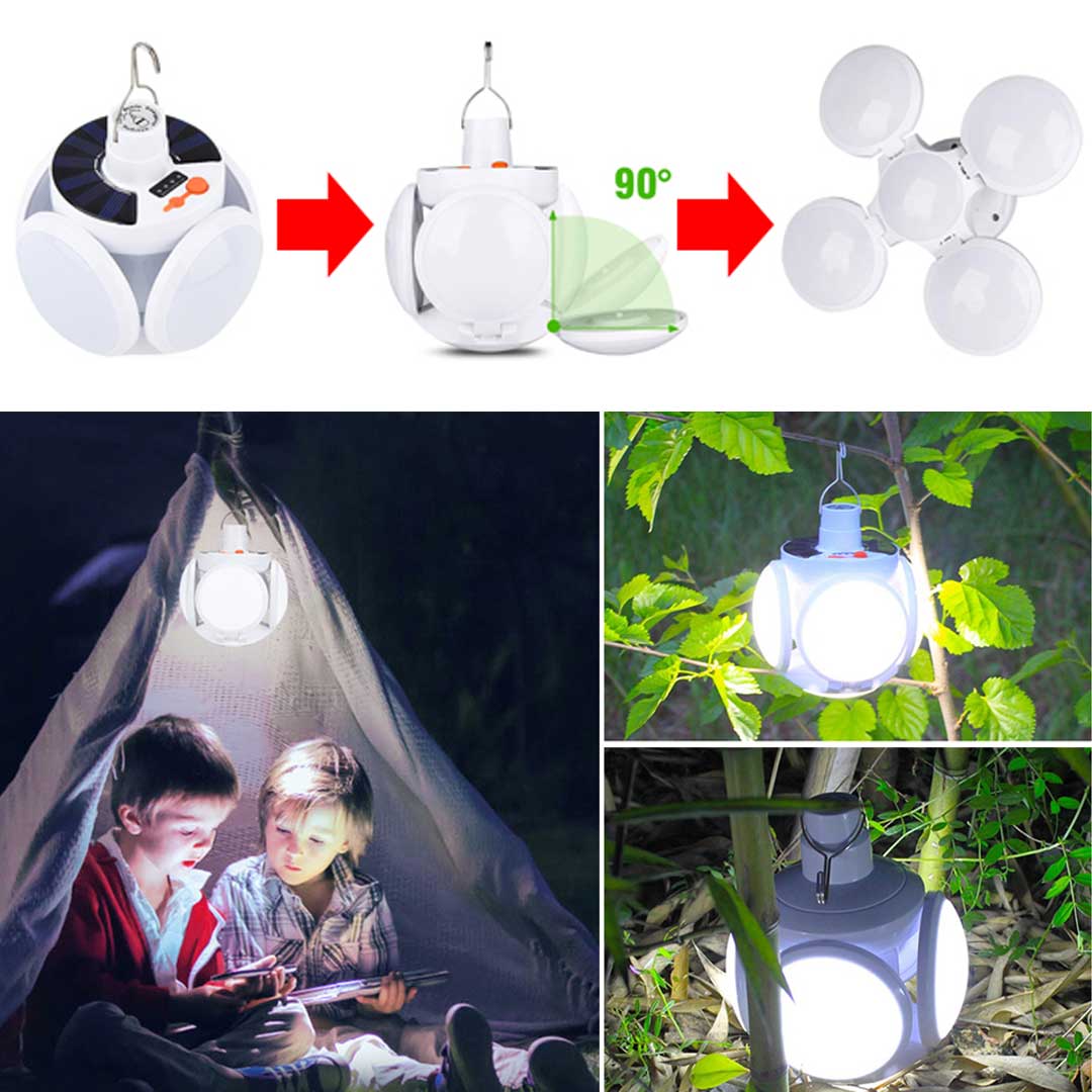 Bulby® 2 в 1 Сгъваема Соларна Лампа