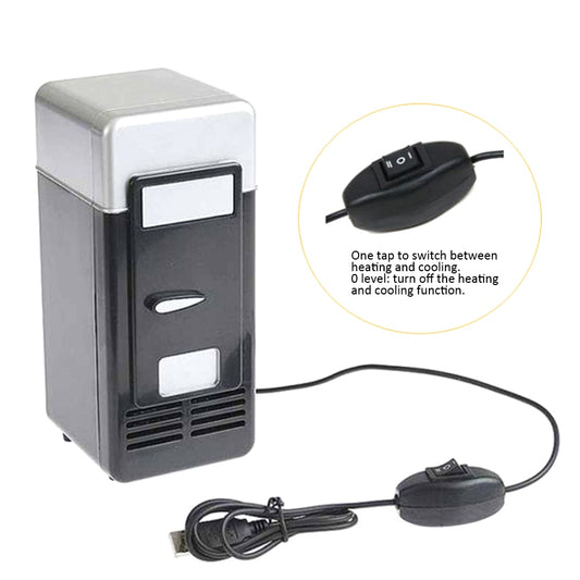 Desktop USB Mini Fridge Cooler Warmer Refrigerator