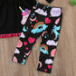 Girl Dress+Pants 2 Pcs Sets