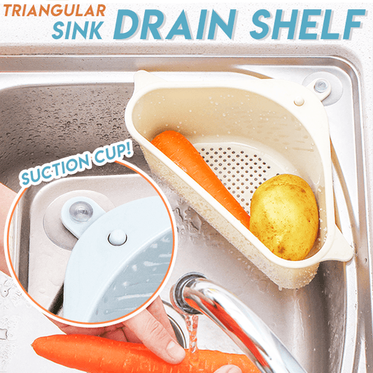 Triangular Sink Drain Shelf