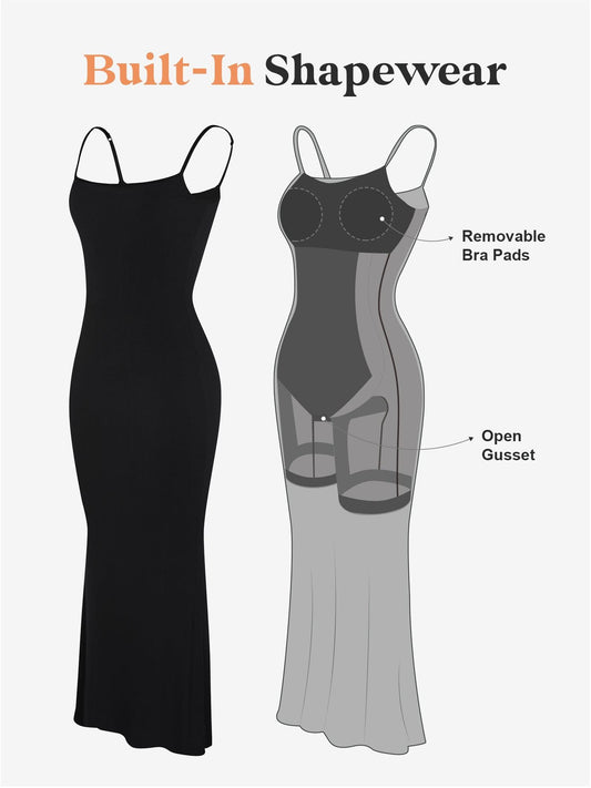 Built-In Shapewear Modal Lounge Dresses