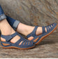 SOFT PU LEATHER CLOSED TOE VINTAGE ANTI-SLIP SANDALS