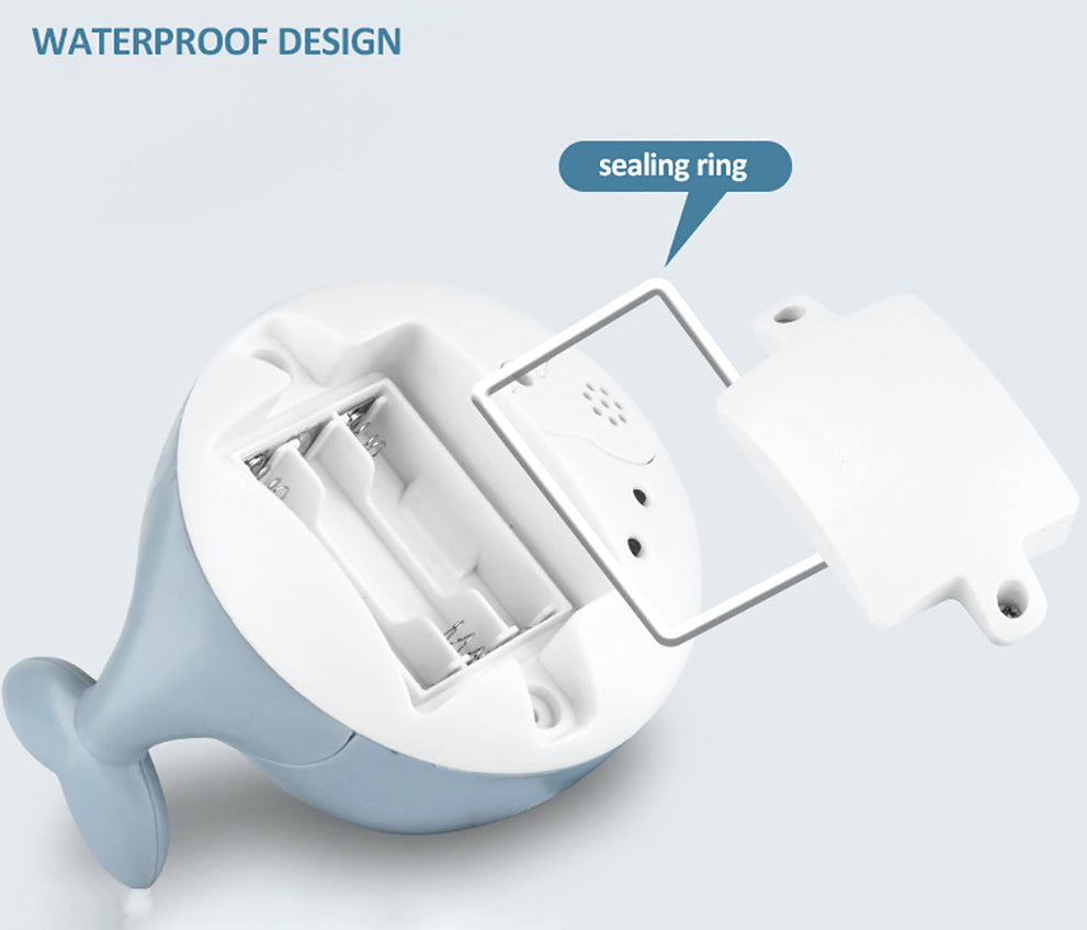 Sprinkler Whale Bath Toy with LED Lights