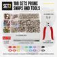 Metal Snaps Buttons with Fastener Pliers Press Kit