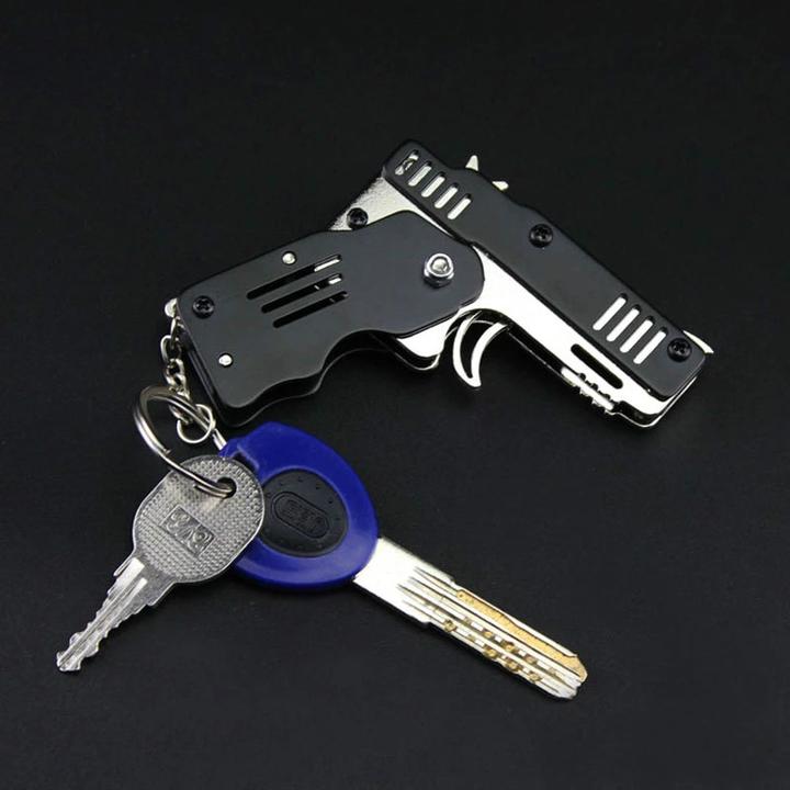 Mini Folding Rubber Band Gun Toy Keychain（🎁BFCM 65% OFF）