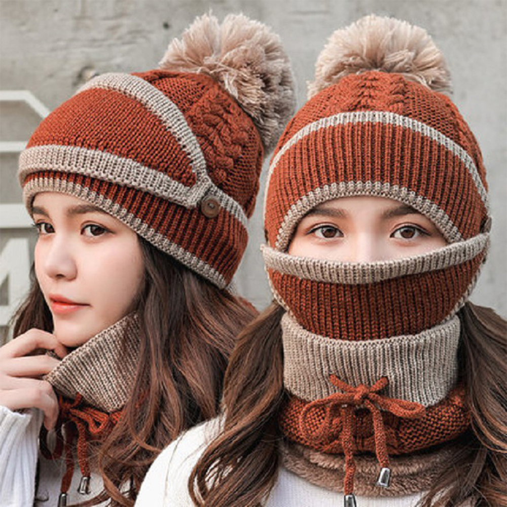 Gogolot 3PCS Women Winter Scarf Set