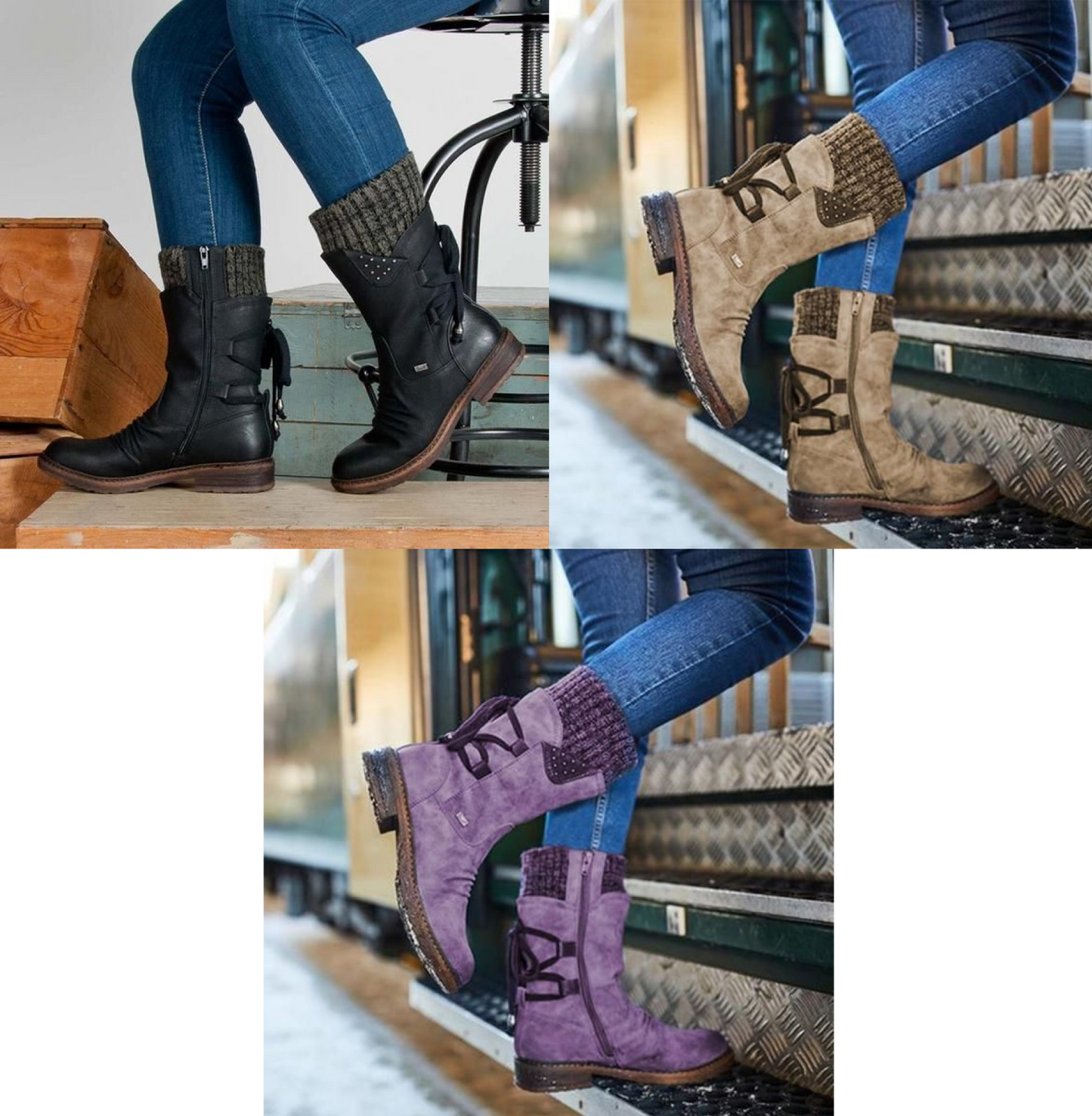 [#1 TRENDING WINTER 2021] FLEEKCOMFY™ WOMEN'S WINTER WARM BACK LACE UP SNOW BOOT