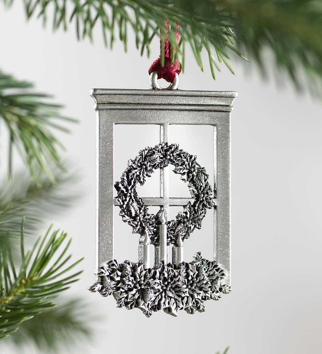 Solid Pewter Christmas Tree Ornament