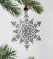 Solid Pewter Christmas Tree Ornament