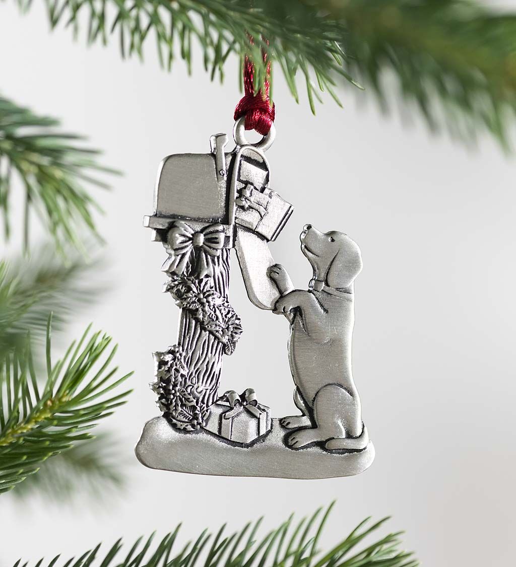 Solid Pewter Christmas Tree Ornament