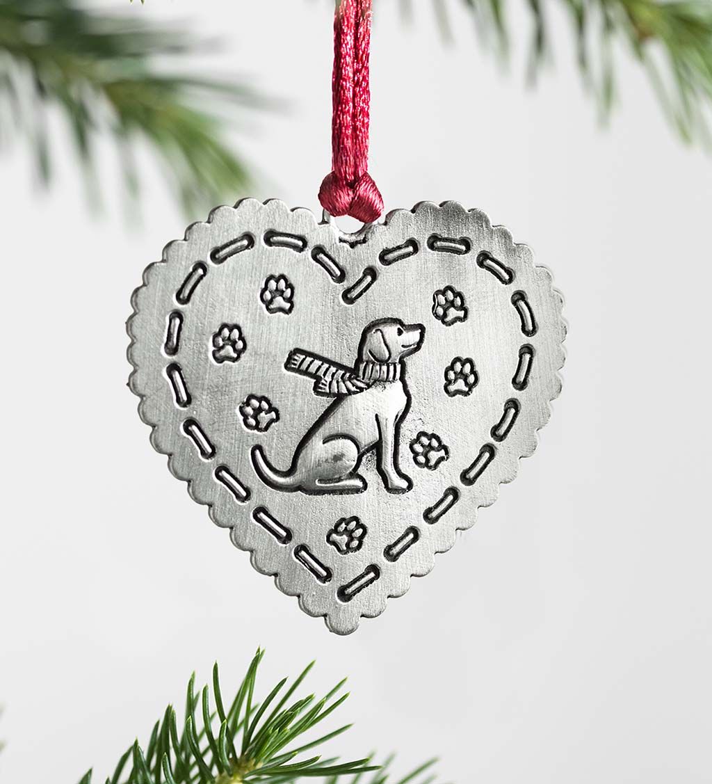 Solid Pewter Christmas Tree Ornament