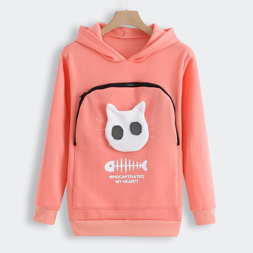 Cat Lovers Hoodie Cuddle Pouch - Who Captivated My Heart?