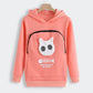 Cat Lovers Hoodie Cuddle Pouch - Who Captivated My Heart?