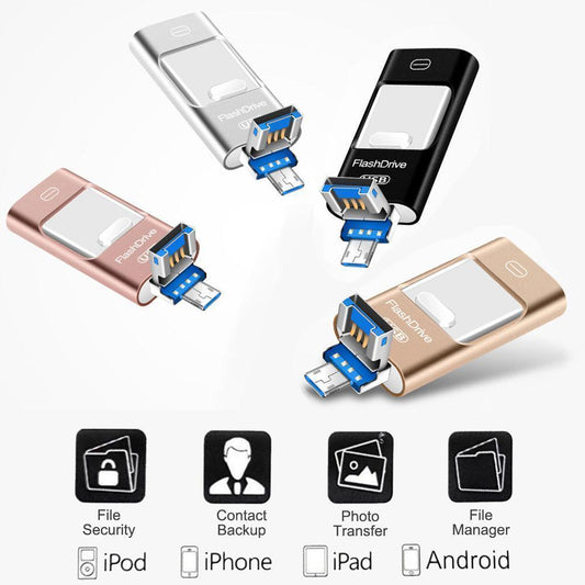 iFlash™ Portable USB Flash Drive (iPhone, iPad & Android)
