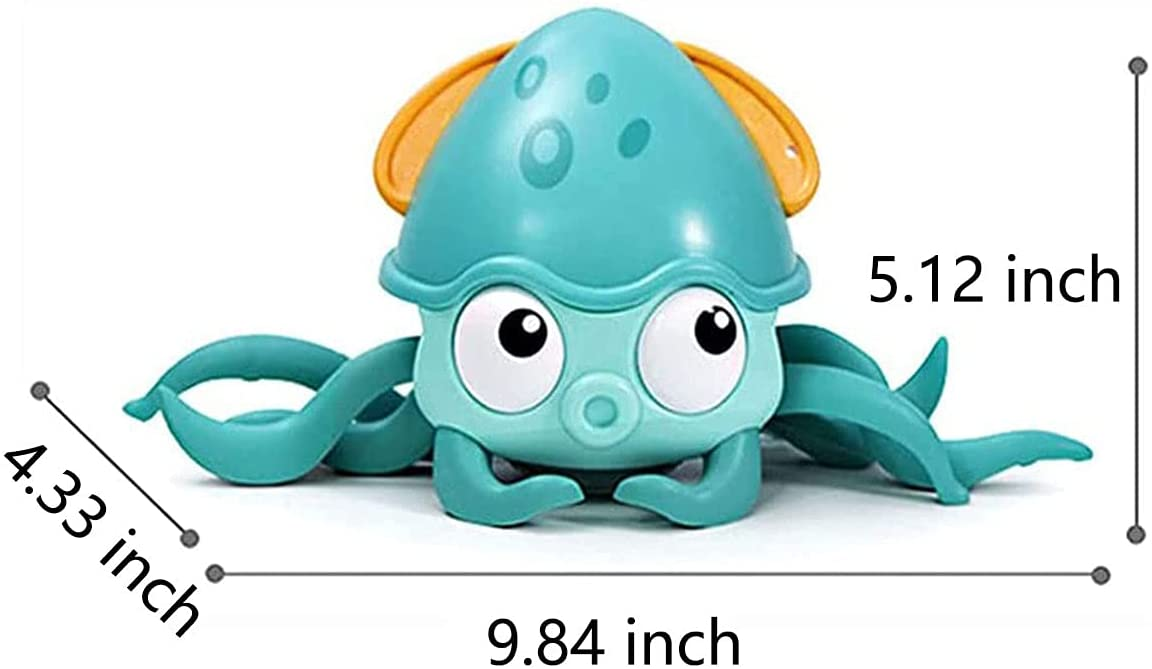 Cute Octopus Clockwork Bath Toys, Crawling Octopus Floating Toy for Baby