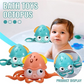 Cute Octopus Clockwork Bath Toys, Crawling Octopus Floating Toy for Baby