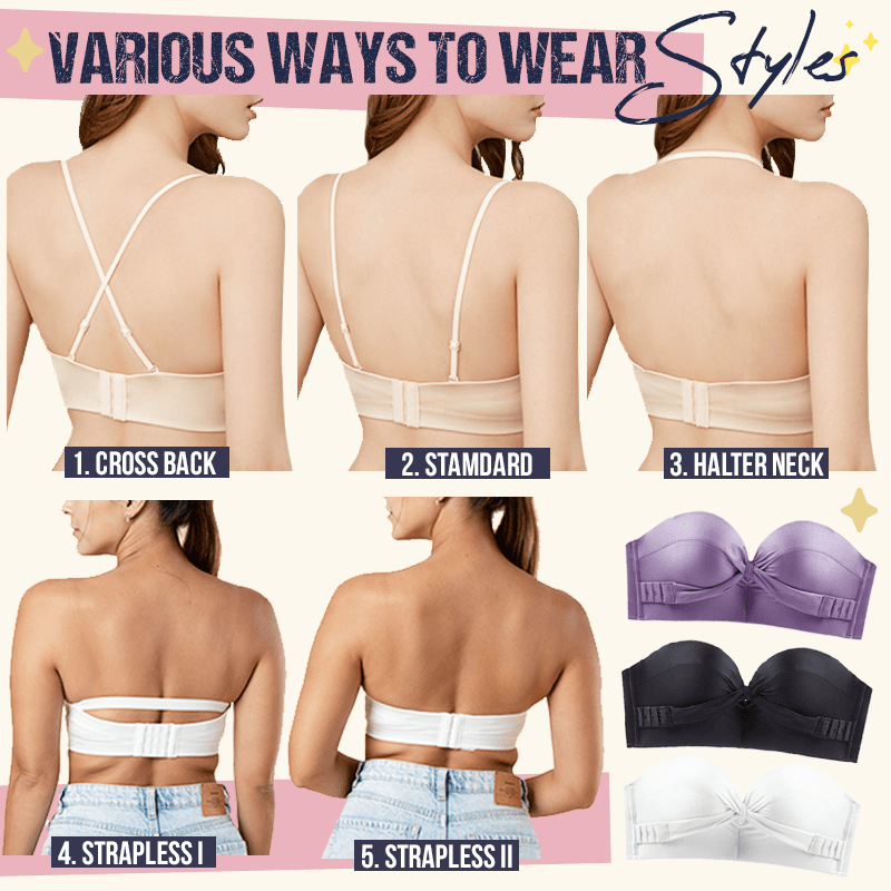 StandUp™ Strapless Front Cross Lift Bra