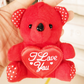 Colorful glowing hug bear doll love teddy bear plush toy