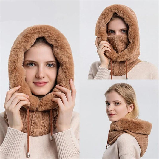 Bonnet coupe-vent chaud en tricot pour l'hiver