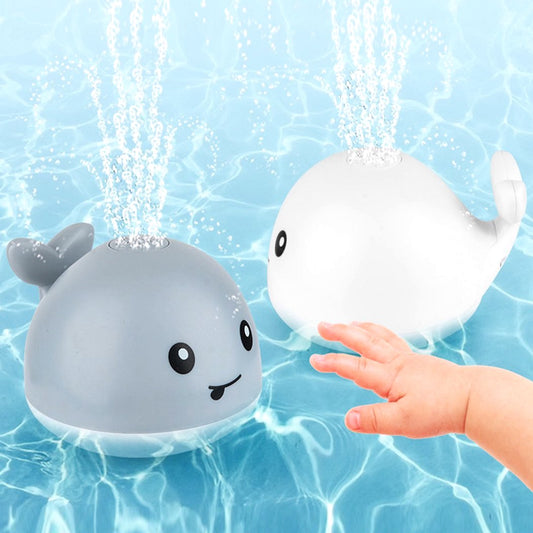 Sprinkler Whale Bath Toy with LED Lights