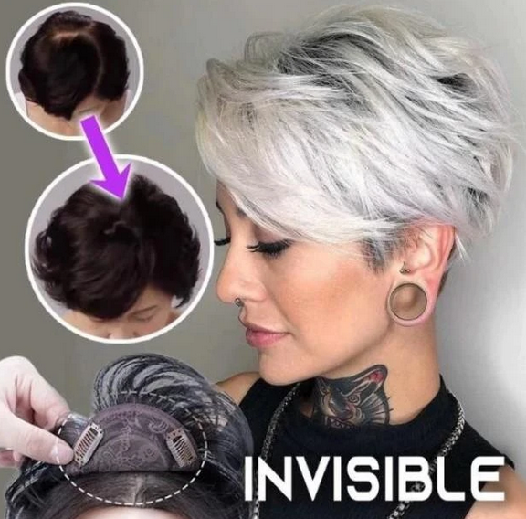 Silky Clip-On Hair Topper