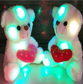 Colorful glowing hug bear doll love teddy bear plush toy