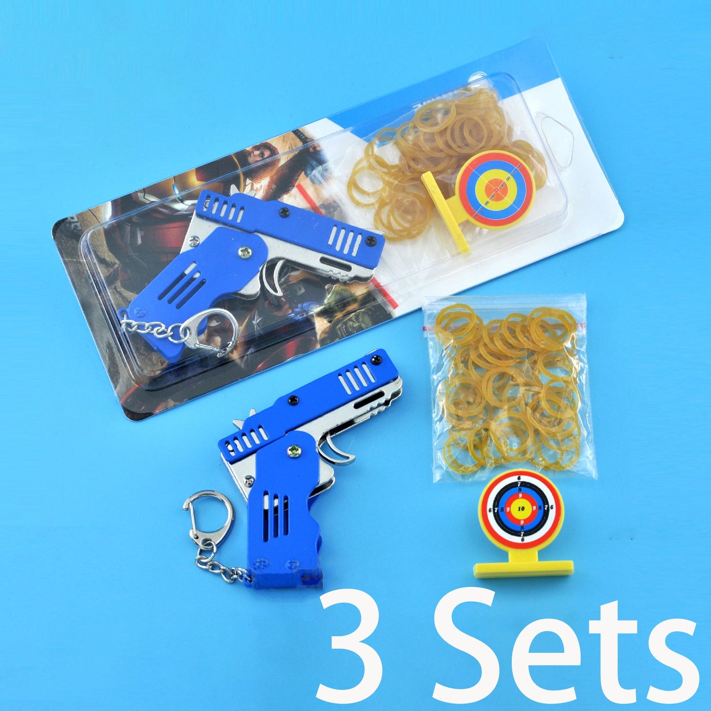 Mini Folding Rubber Band Gun Toy Keychain（🎁BFCM 65% OFF）
