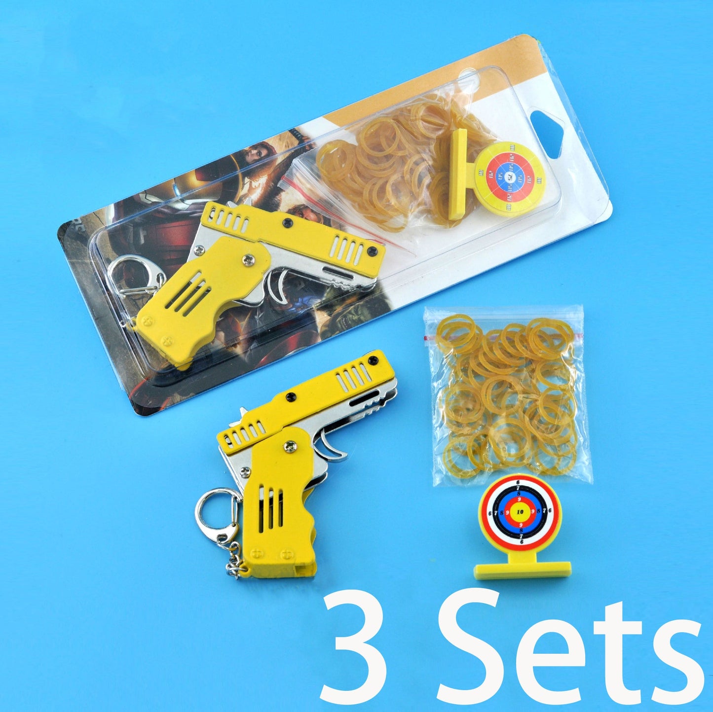 Mini Folding Rubber Band Gun Toy Keychain（🎁BFCM 65% OFF）