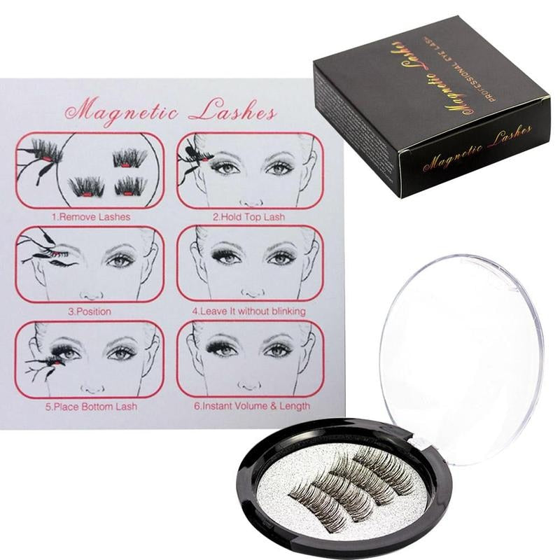 4pcs/Pair Magnetic Magnet Eyelashes