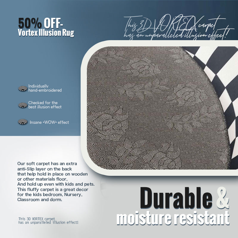 50% OFF-Vortex Illusion Rug