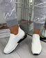 Elegant Elastic Slip-on Flat Shoes