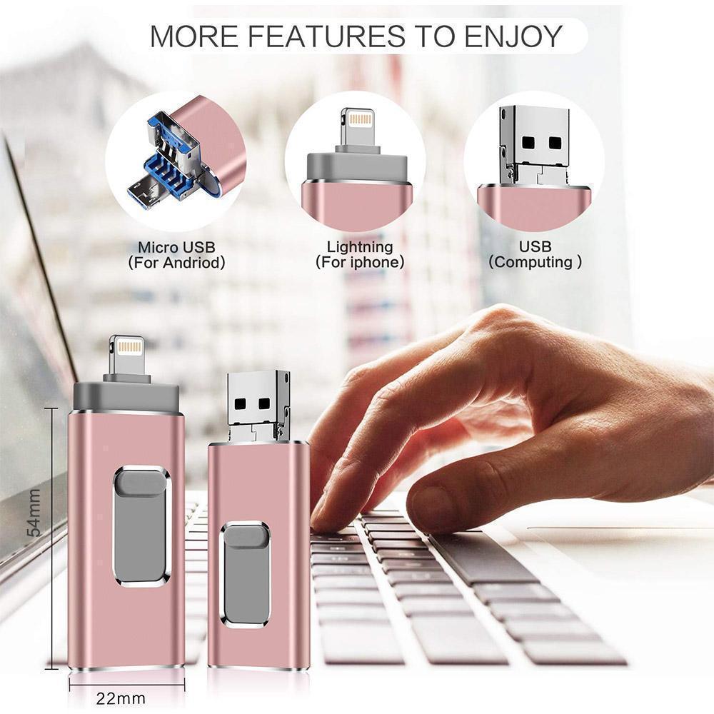 iFlash™ Portable USB Flash Drive (iPhone, iPad & Android)