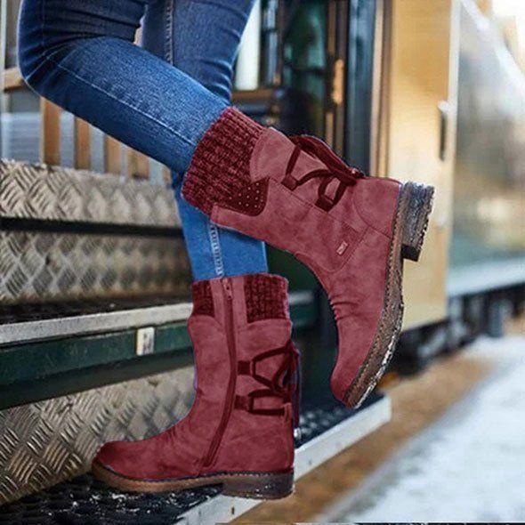 [#1 TRENDING WINTER 2021] FLEEKCOMFY™ WOMEN'S WINTER WARM BACK LACE UP SNOW BOOT