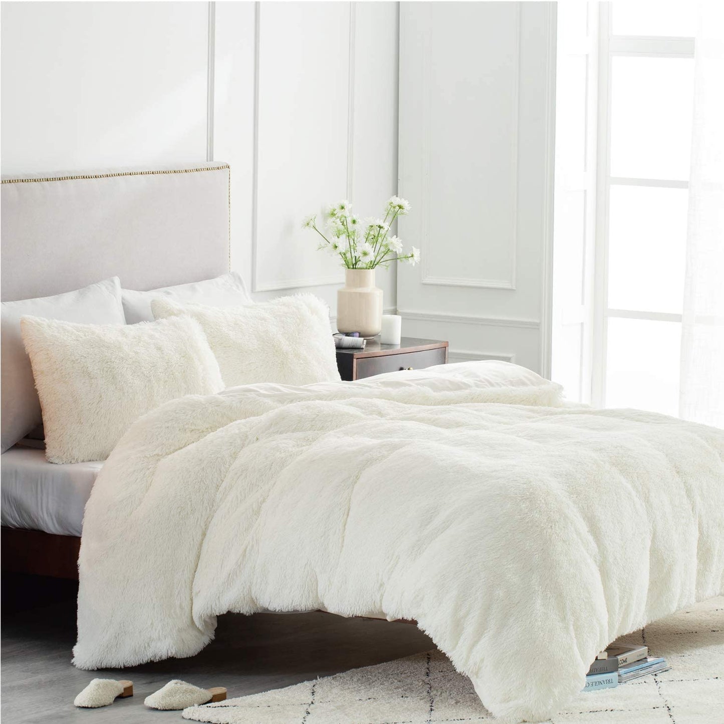 Fluffy Faux Fur Duvet Cover Set