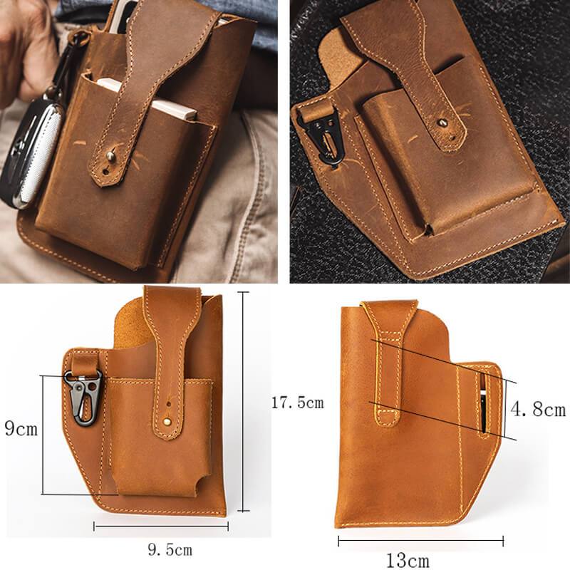 Retro Belt Waist Men's Bag