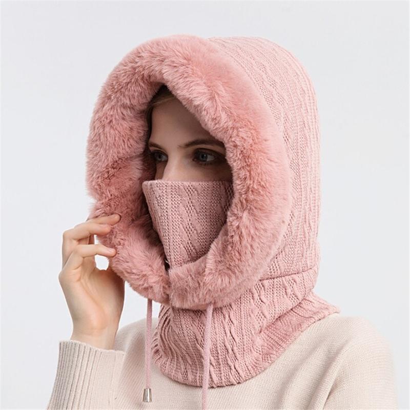 Bonnet coupe-vent chaud en tricot pour l'hiver