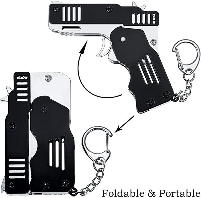 Mini Folding Rubber Band Gun Toy Keychain（🎁BFCM 65% OFF）
