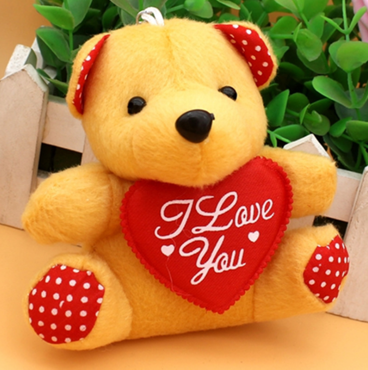 Colorful glowing hug bear doll love teddy bear plush toy